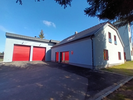 Stavební úprava a přístavba hasičské zbrojnice Pěčín